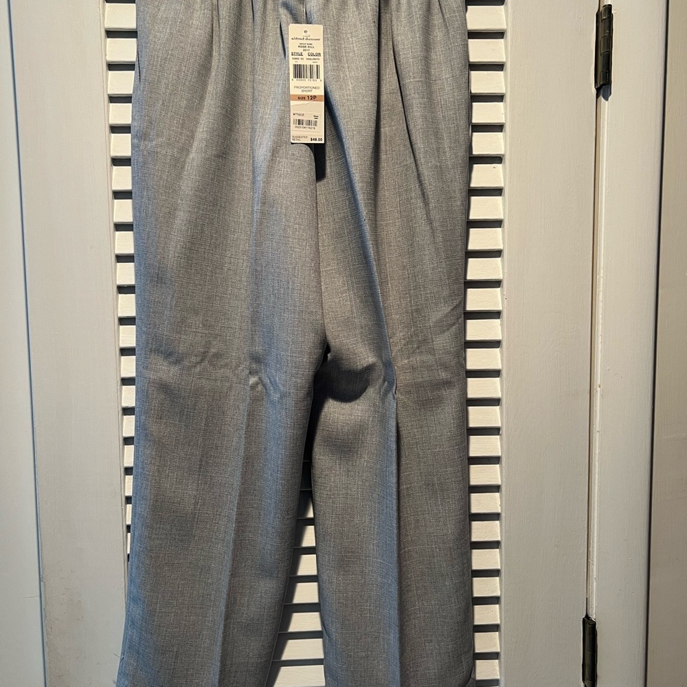 Alfred Dunner Petite Gray Trousers - Picture 4 of 6